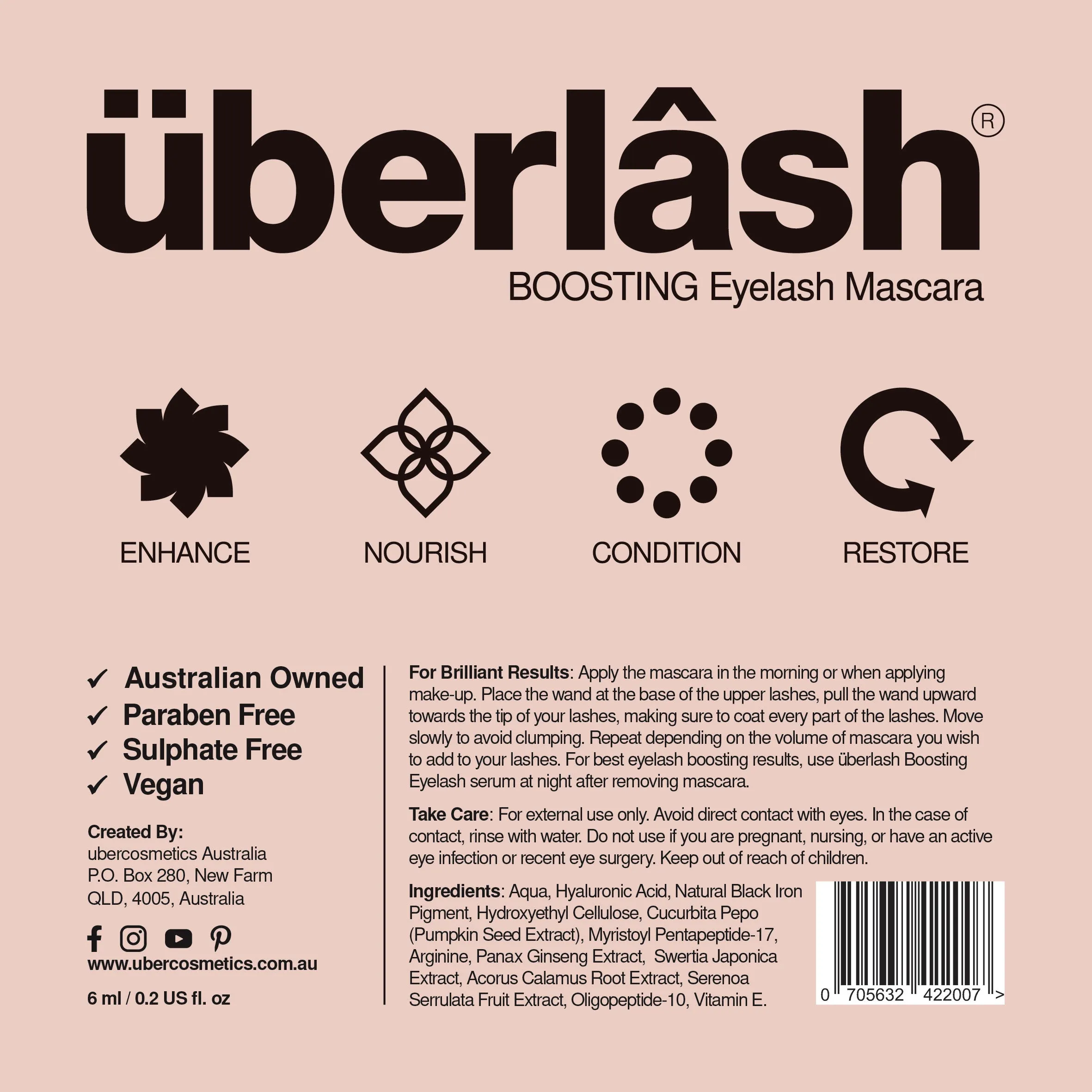 überlâsh BOOSTING lash & brow Bundle