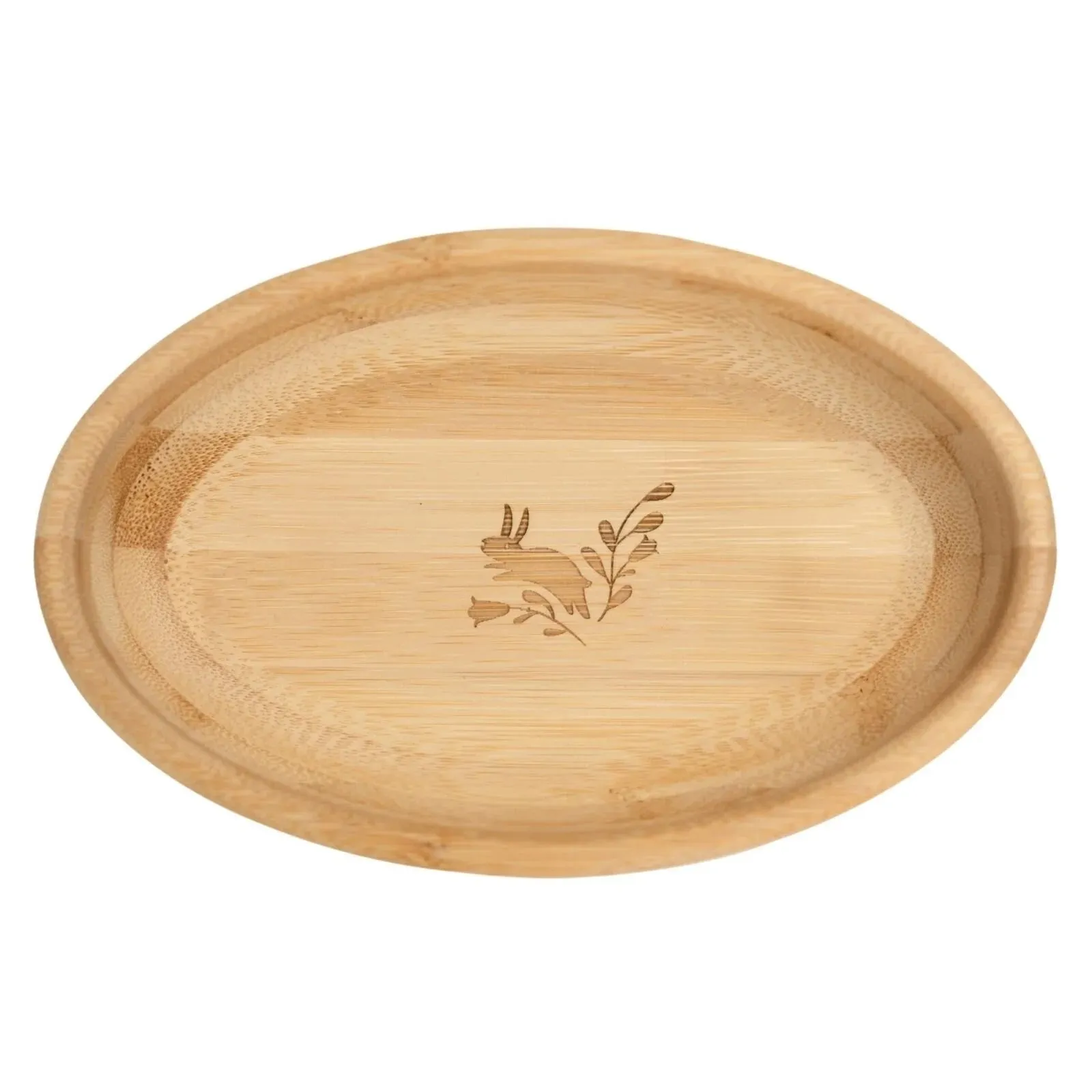 Bibado Natural Bamboo Suction Bowl - Blush
