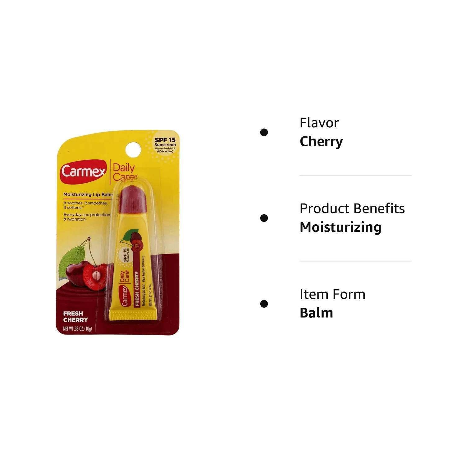Carmex Daily Care Lip Balm Fresh Cherry SPF15 - 10g