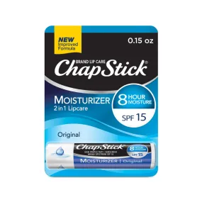 ChapStick Moisturizer Original Lip Balm SPF 15 Stick, 0.15 oz