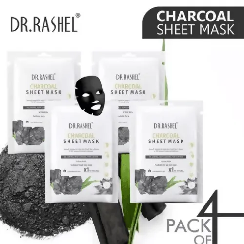 CHARCOAL SHEET MASK WITH SERUM THAT CONTROLS OIL, DEEP CLEANSING & PORE CONTROL(2 PACk)