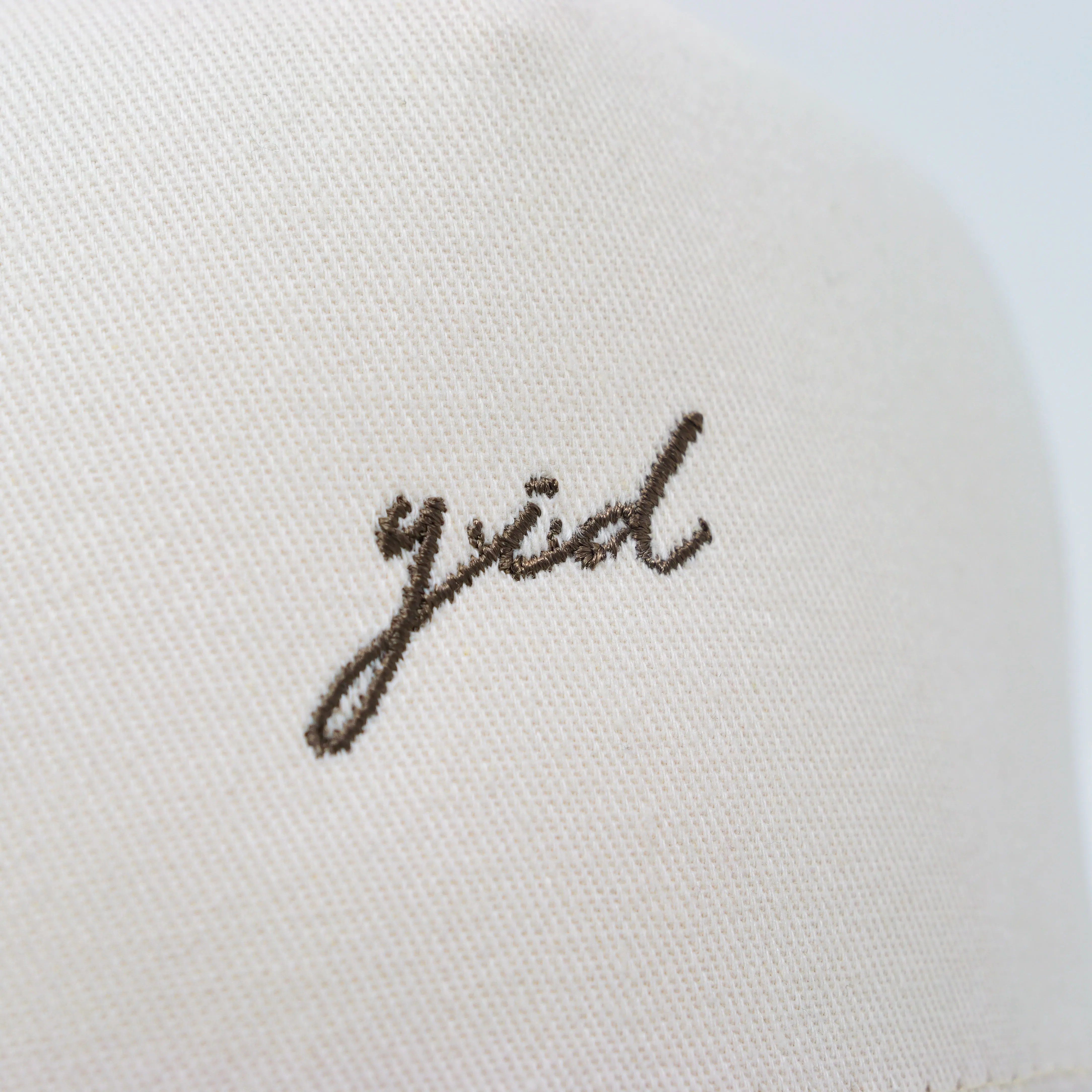 SCRIPT LOGO CORDUROY HAT CREAM/BROWN