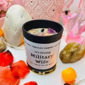 Sea Salt and Sage Natural Crystal Personalize Candle Luxury Gift Set