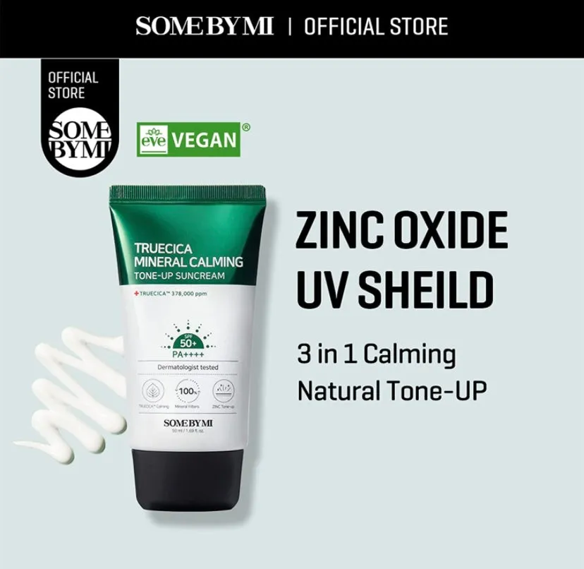 [SOME BY MI]Truecica Mineral Calming Tone-Up Suncream / SPF50 , PA     / 1.69Oz, 50ml / Brightening and Calming Effect