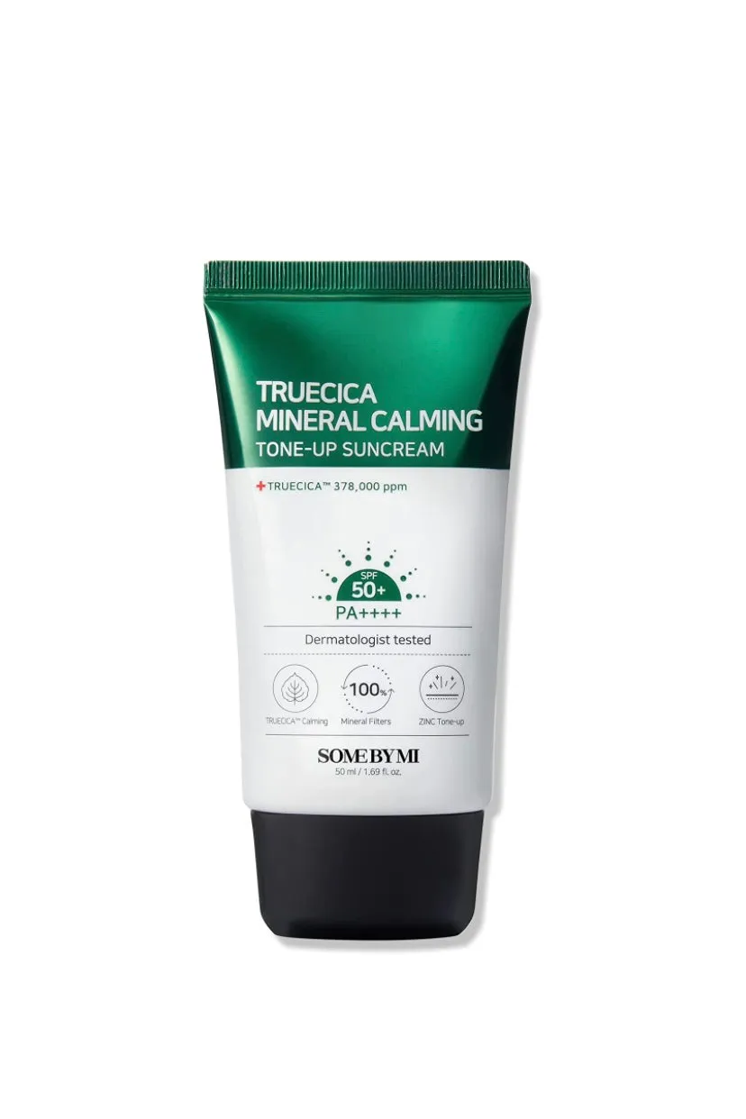 [SOME BY MI]Truecica Mineral Calming Tone-Up Suncream / SPF50 , PA     / 1.69Oz, 50ml / Brightening and Calming Effect