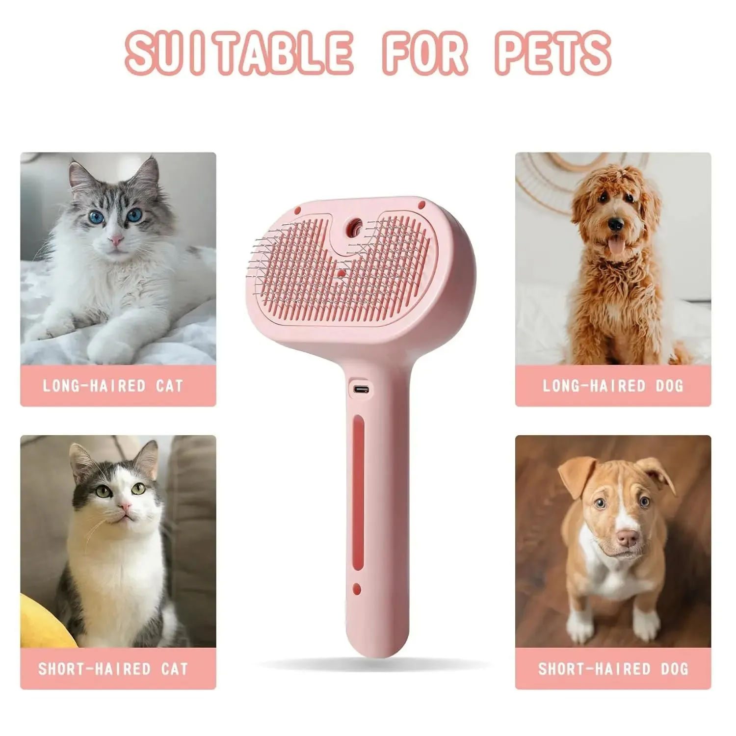 Spray Cat And Dog Pet Brush