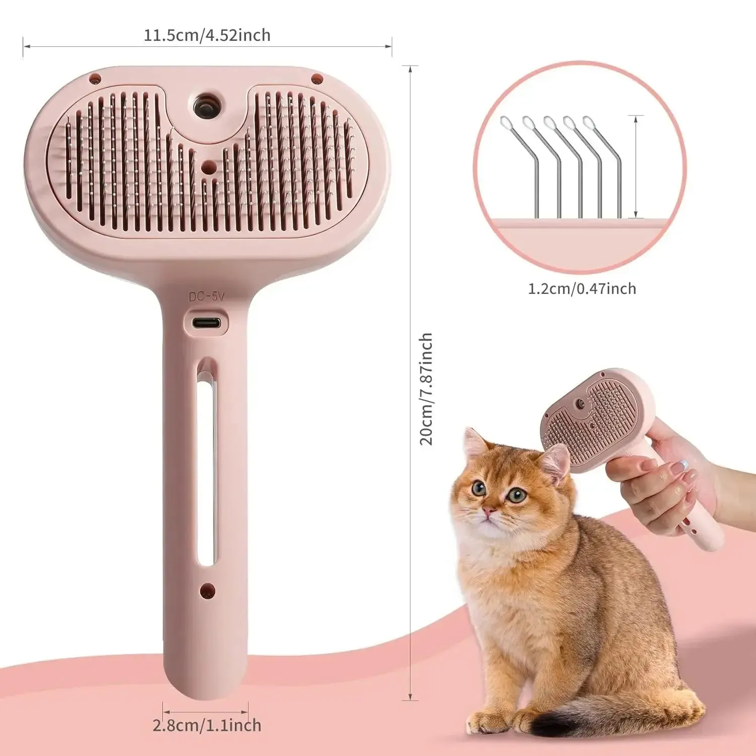 Spray Cat And Dog Pet Brush