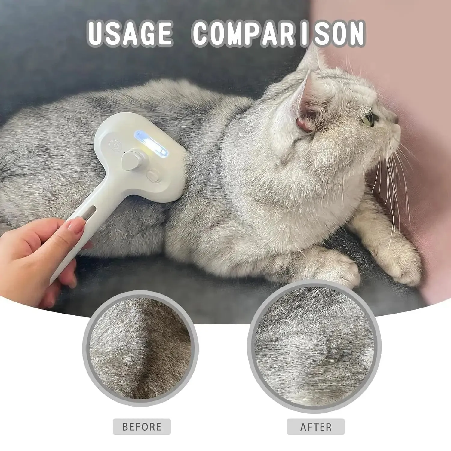 Spray Cat And Dog Pet Brush