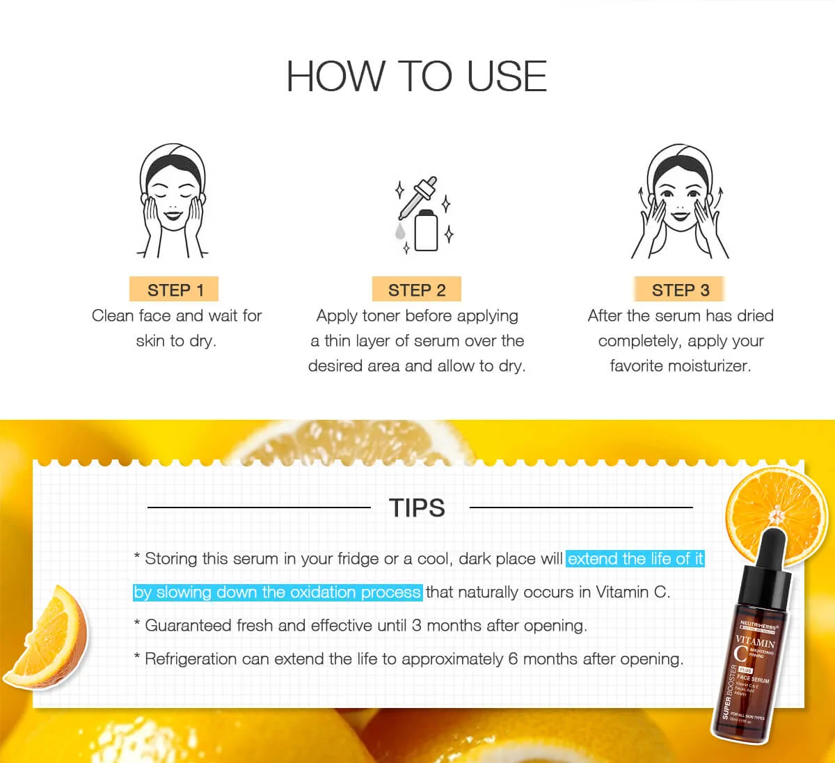 Super Booster Vitamin C Plus Brightening Serum (20% VC)