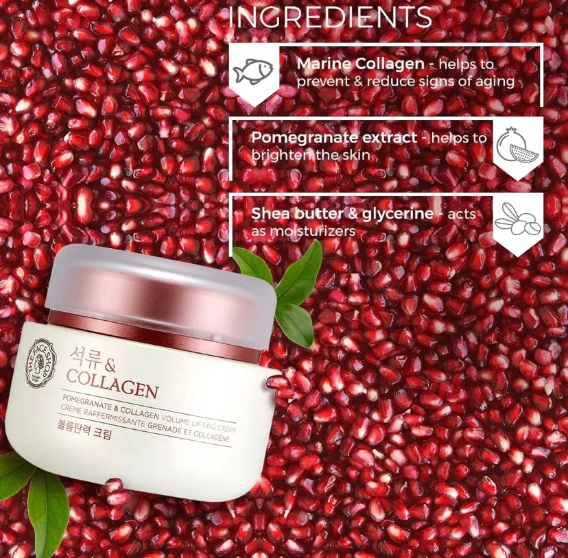 [The Face Shop] Pomegranate and Collagen Volume Lifting Cream